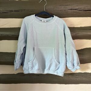 Zara kids light blue crewneck sweatshirt 2-3T
